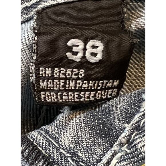 Southpole‎ Shorts Mens 38 Blue Denim Baggy Streetwear Hip Hop Swag Logo - Picture 9 of 10